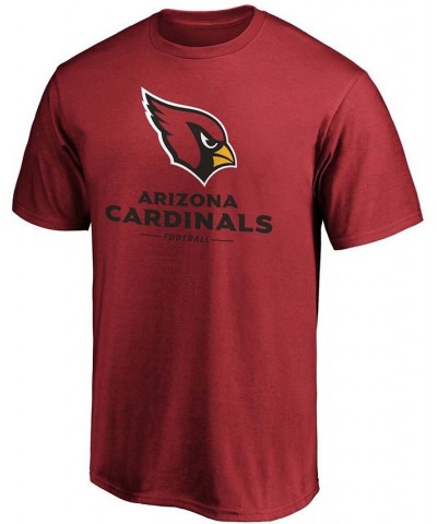 Men's Cardinal Arizona Cardinals Team Lockup Logo T-shirt $22.79 T-Shirts