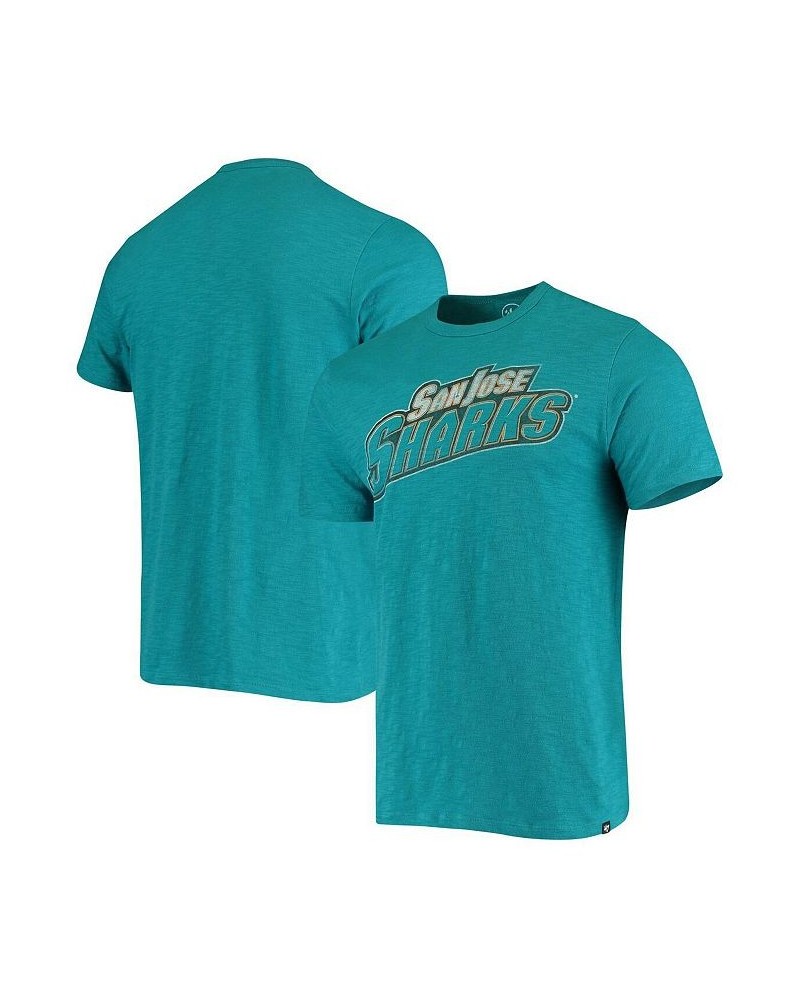 Men's '47 Teal San Jose Sharks Wordmark Scrum T-shirt $19.80 Sweatshirt