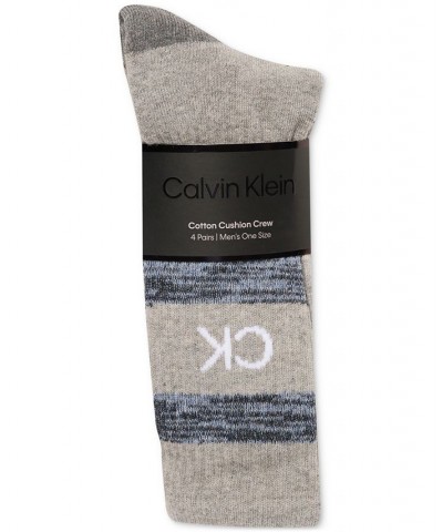 Men's 4-Pk. Logo Cushion Crew Socks Grey Assorted $13.75 Socks