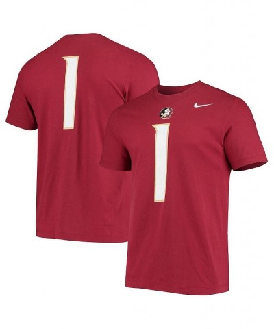 Men's 1 Garnet Florida State Seminoles Jersey T-shirt $16.40 T-Shirts