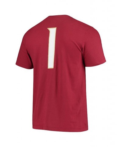 Men's 1 Garnet Florida State Seminoles Jersey T-shirt $16.40 T-Shirts