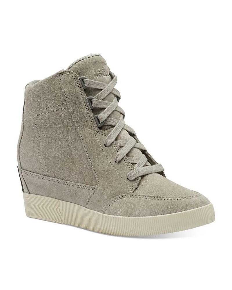 Out N About II Lace-Up Wedge Sneakers Gray $70.50 Shoes