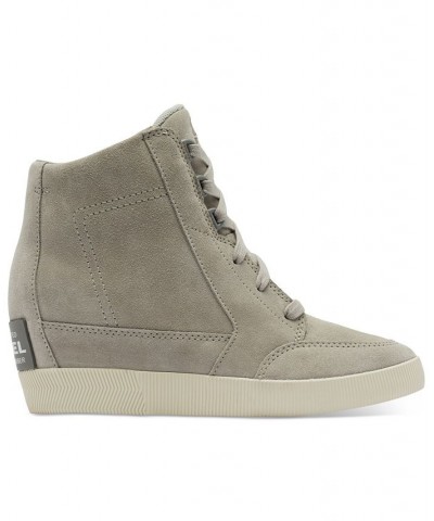 Out N About II Lace-Up Wedge Sneakers Gray $70.50 Shoes