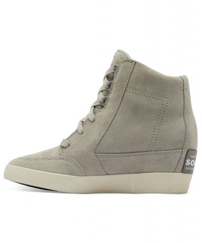 Out N About II Lace-Up Wedge Sneakers Gray $70.50 Shoes