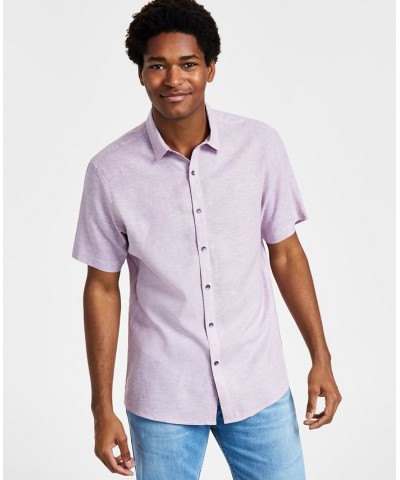 Men's Regular-Fit Linen Shirt PD05 $20.16 Shirts