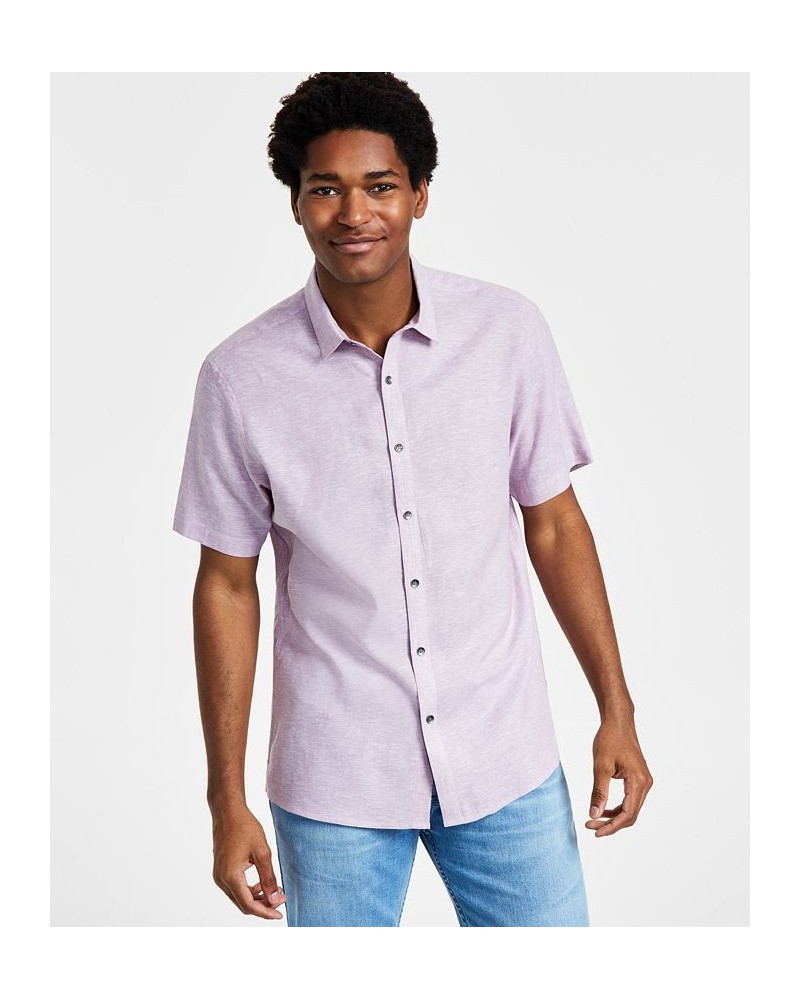 Men's Regular-Fit Linen Shirt PD05 $20.16 Shirts