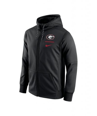 Men's Black Georgia Bulldogs Logo Stack Performance Full-Zip Hoodie $46.79 Sweatshirt