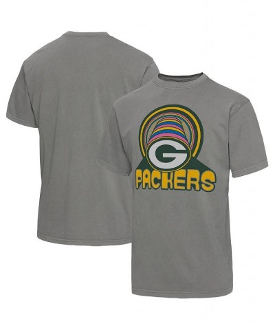 Men's Graphite Green Bay Packers Wonderland Infinity Vibe T-shirt $27.49 T-Shirts