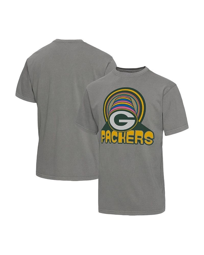 Men's Graphite Green Bay Packers Wonderland Infinity Vibe T-shirt $27.49 T-Shirts