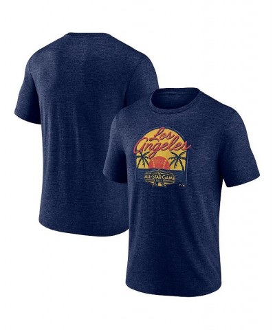 Men's Heathered Navy 2022 MLB All-Star Game Vintage-Like Sunset Tri-Blend T-shirt $15.48 T-Shirts