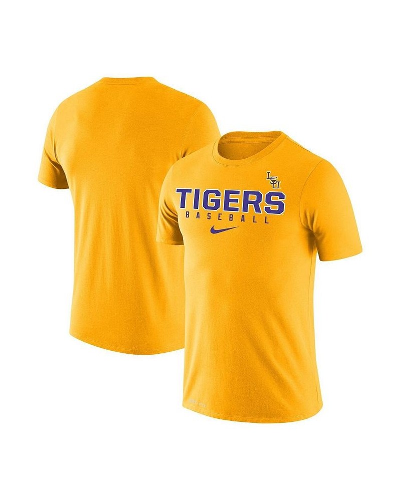 Men's Gold LSU Tigers Baseball Legend Performance T-shirt $27.49 T-Shirts