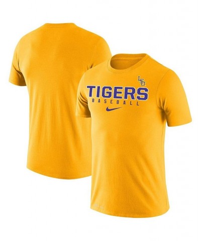 Men's Gold LSU Tigers Baseball Legend Performance T-shirt $27.49 T-Shirts