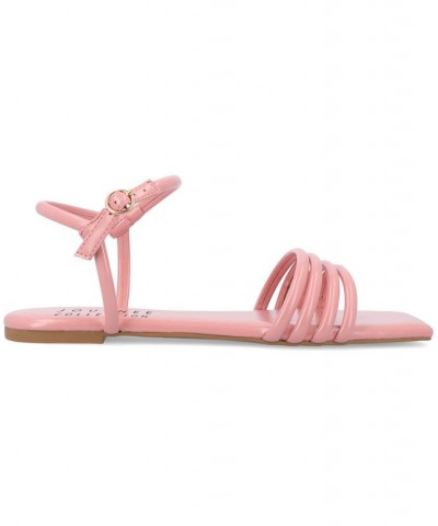 Women's Lyddea Multi Strap Sandals Pink $43.99 Shoes