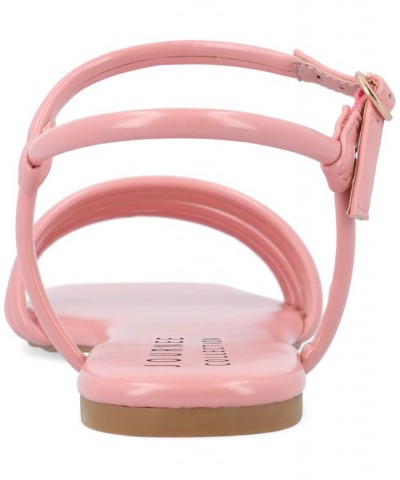 Women's Lyddea Multi Strap Sandals Pink $43.99 Shoes