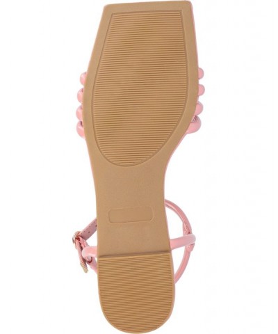 Women's Lyddea Multi Strap Sandals Pink $43.99 Shoes