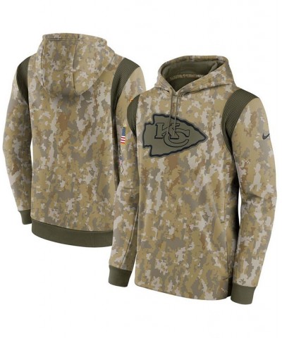 Men's Camouflage Kansas City Chiefs 2021 Salute To Service Therma Performance Pullover Hoodie $37.40 Sweatshirt