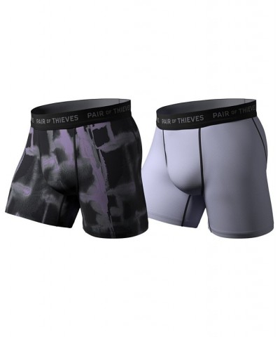 Men's Super-Fit Assorted Boxer Briefs, 2-Pack Purple $20.99 Underwear