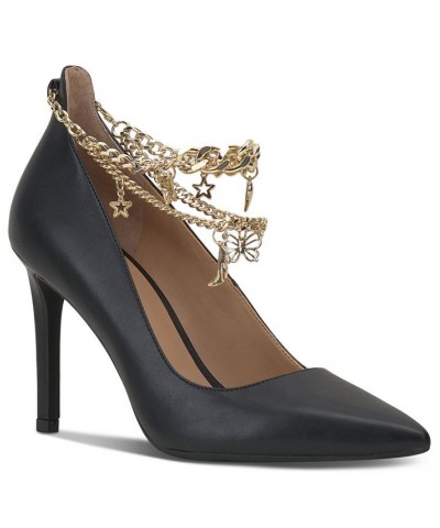 Women's Syira Charm Pumps Black $35.80 Shoes