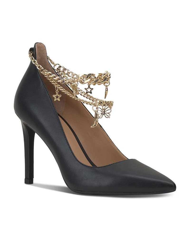 Women's Syira Charm Pumps Black $35.80 Shoes