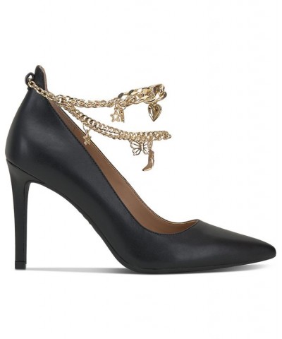 Women's Syira Charm Pumps Black $35.80 Shoes