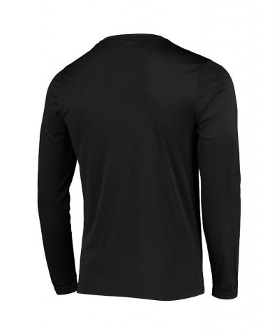 Men's Black Iowa Hawkeyes Wordmark Slash Long Sleeve T-shirt $18.90 T-Shirts