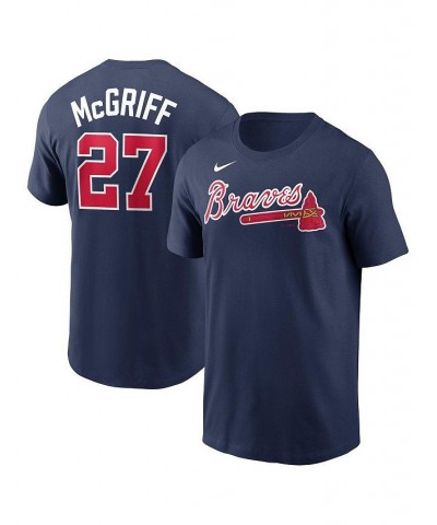 Men's Fred McGriff Navy Atlanta Braves Name and Number T-shirt $22.00 T-Shirts