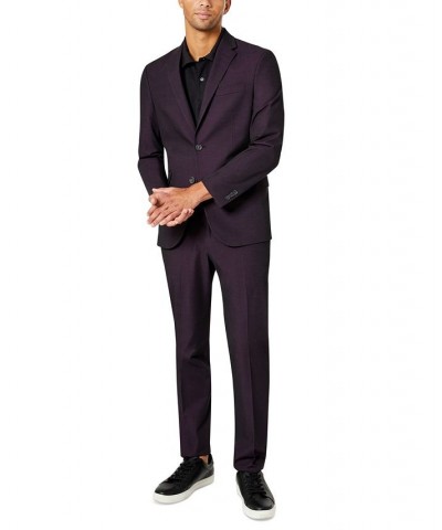 Men's Slim-Fit Ready Flex Stretch Suit Purple $60.80 Suits