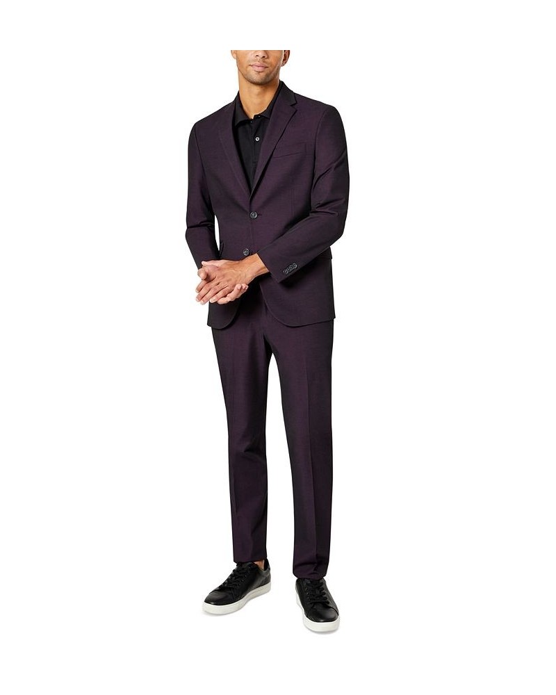 Men's Slim-Fit Ready Flex Stretch Suit Purple $60.80 Suits