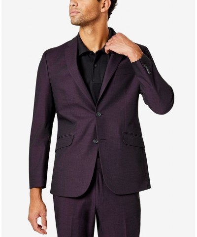 Men's Slim-Fit Ready Flex Stretch Suit Purple $60.80 Suits