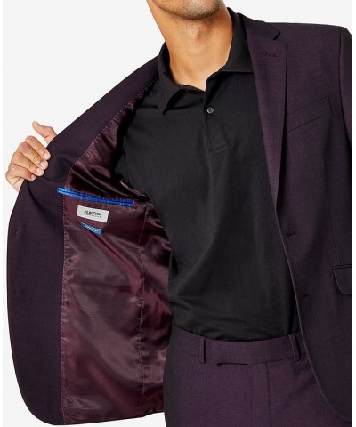 Men's Slim-Fit Ready Flex Stretch Suit Purple $60.80 Suits