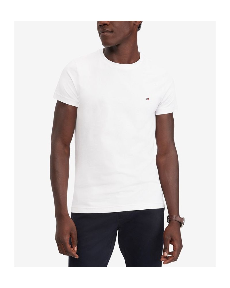 Men's Stretch Slim-Fit Crewneck T-Shirt White $16.81 T-Shirts