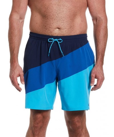 Men's Big & Tall Color Surge 9" Swim Trunks Blue $35.37 Swimsuits