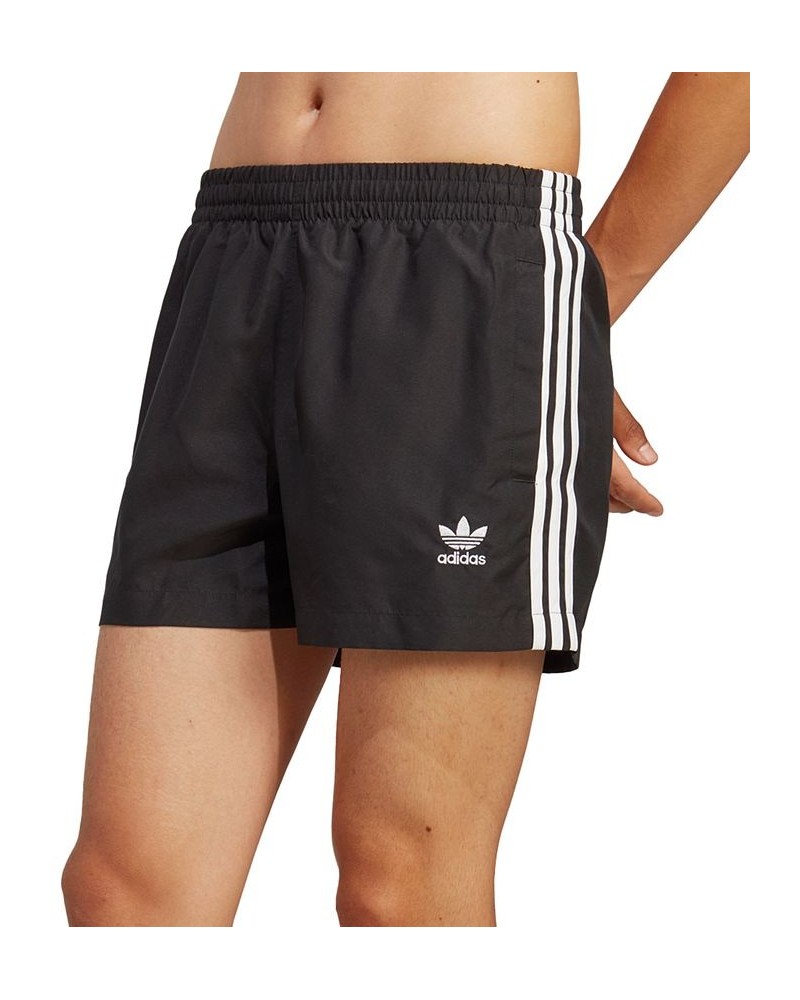 Men's 5" Ori Adicolor 3-Stripes Swim Shorts Black $26.65 Swimsuits