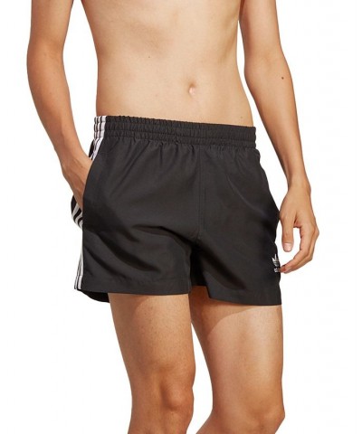 Men's 5" Ori Adicolor 3-Stripes Swim Shorts Black $26.65 Swimsuits