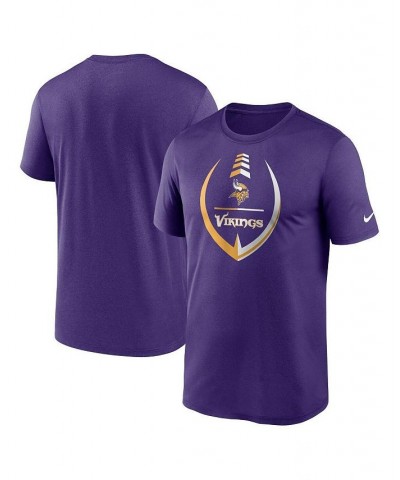 Men's Purple Minnesota Vikings Icon Legend Performance T-shirt $23.50 T-Shirts