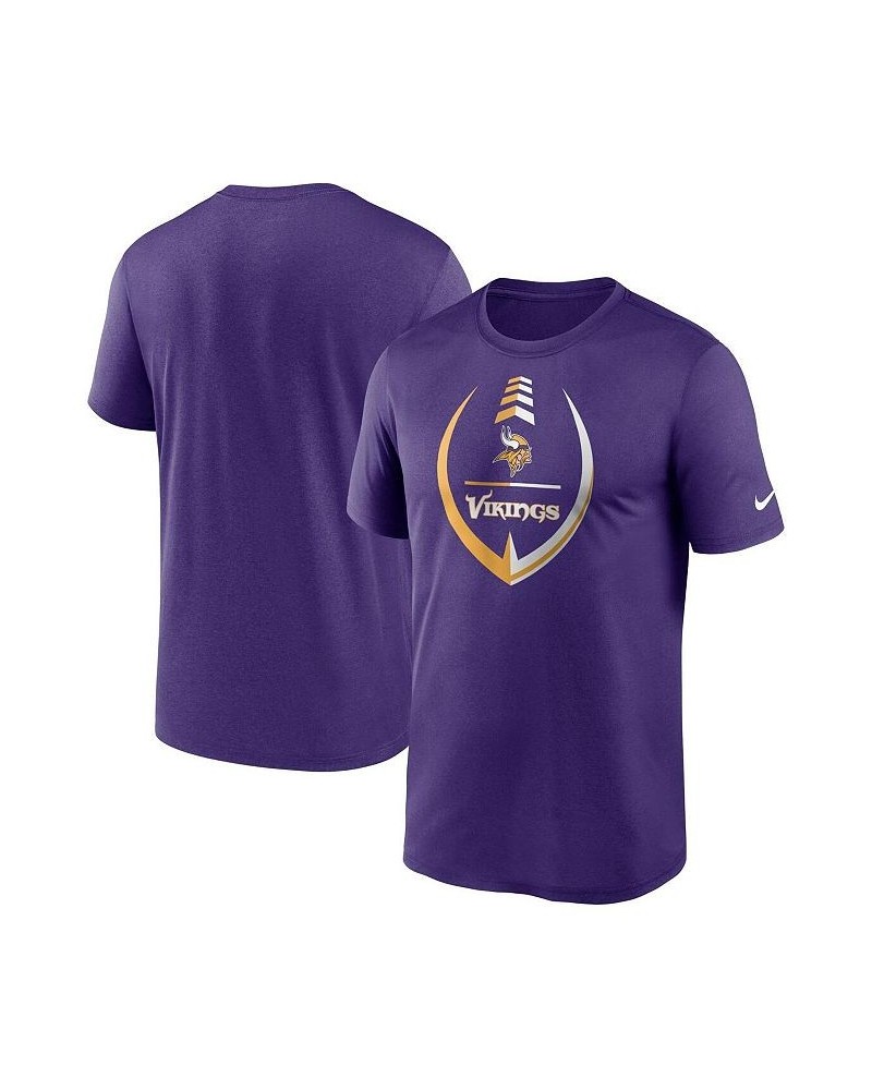 Men's Purple Minnesota Vikings Icon Legend Performance T-shirt $23.50 T-Shirts