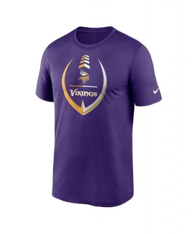 Men's Purple Minnesota Vikings Icon Legend Performance T-shirt $23.50 T-Shirts