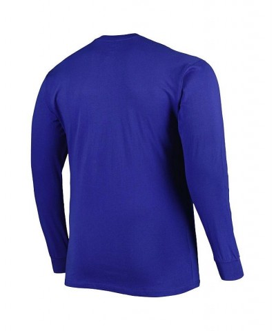 Men's Royal New York Mets Big and Tall Long Sleeve T-shirt $31.19 T-Shirts