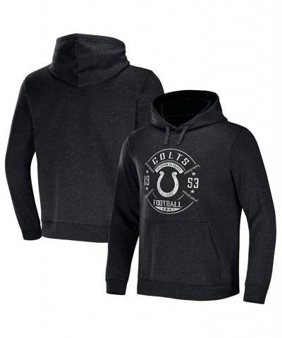 Men's NFL x Darius Rucker Collection by Heather Charcoal Indianapolis Colts Radar Pullover Hoodie $38.68 Sweatshirt