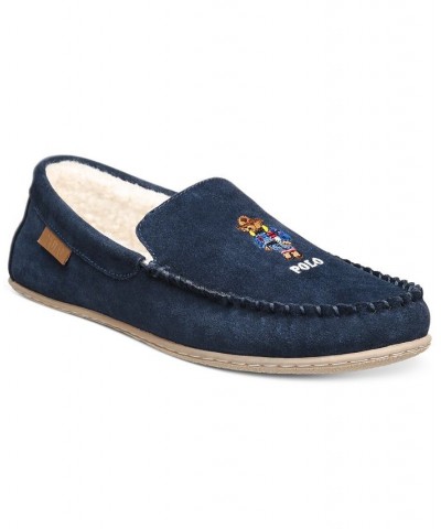 Men's Moccasin Slipper Blue $33.00 Shoes