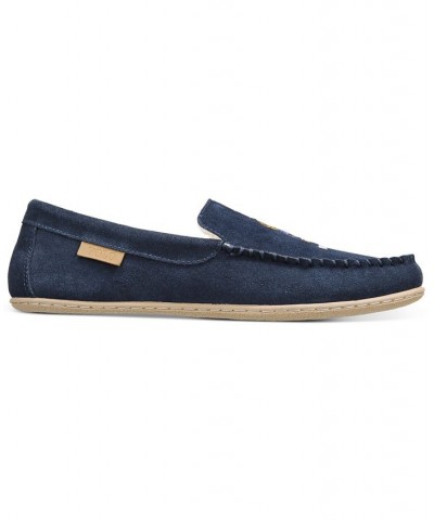 Men's Moccasin Slipper Blue $33.00 Shoes