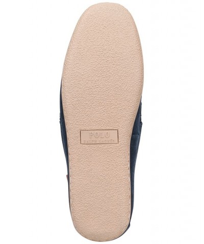 Men's Moccasin Slipper Blue $33.00 Shoes