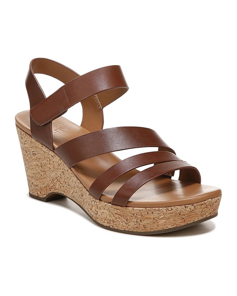 Cynthia Ankle Strap Sandals Brown $67.50 Shoes