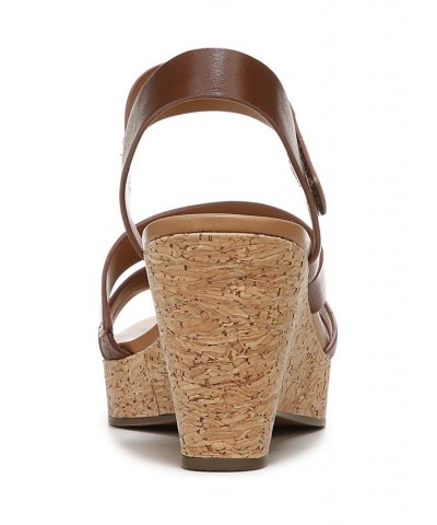 Cynthia Ankle Strap Sandals Brown $67.50 Shoes